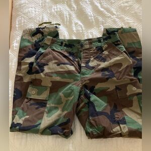 Military Camouflage Cargo Pants S